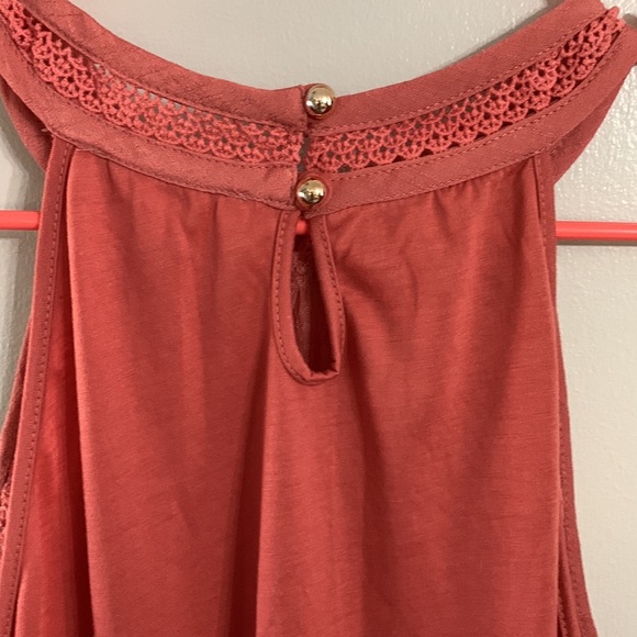 New! Parallel Skies pink sleeveless top high neck with button clo… - Picture 6 of 9